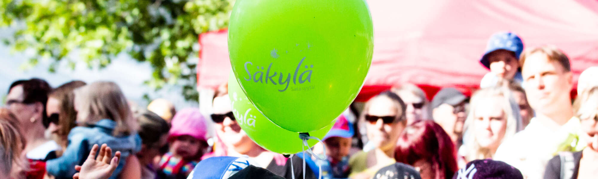 Yleisöä Kaislikossa kuhisee -tapahtumassa